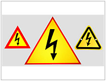 Запрещающие знаки электробезопасности в картинках
